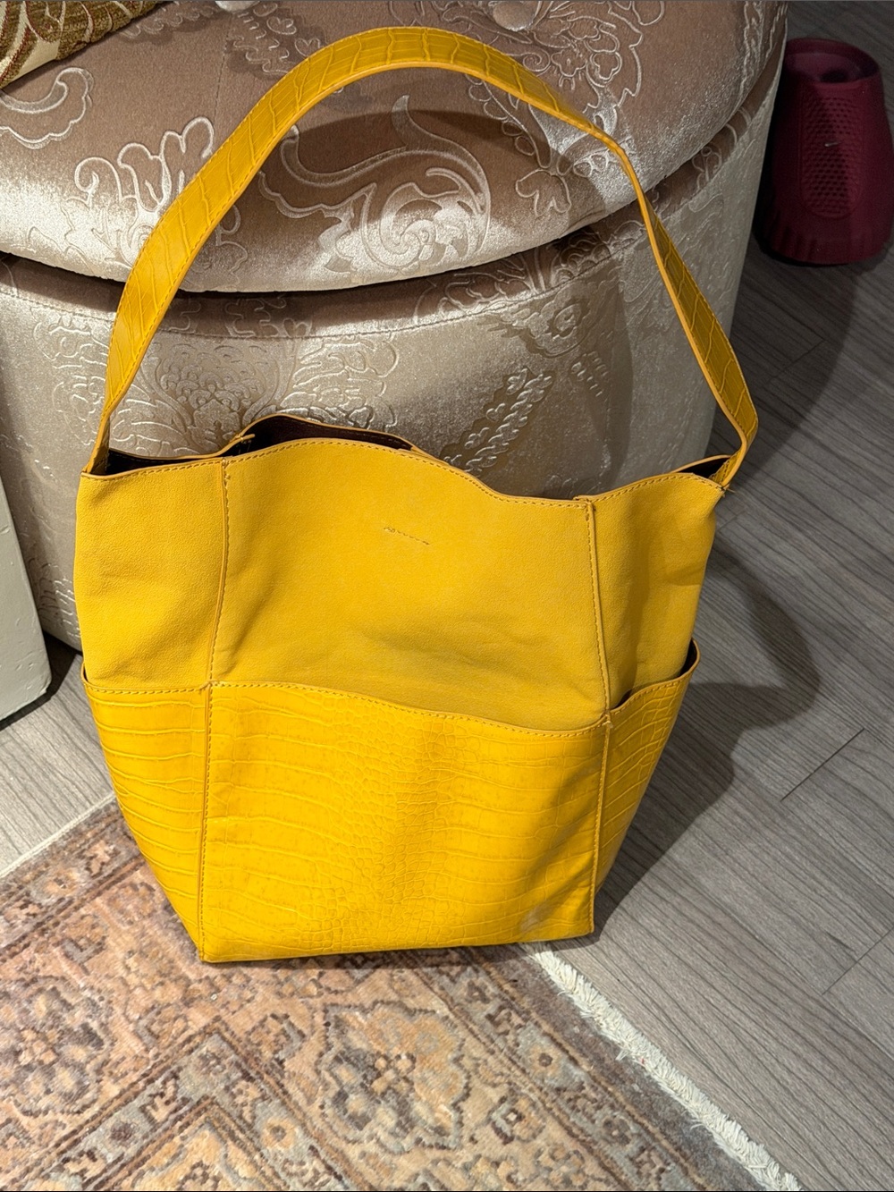 Everyday Yellow Shoulder Tote Bag